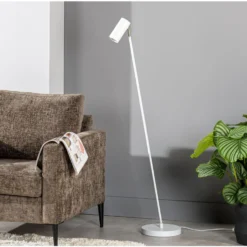 Vloerlamp Mirare Wit metaal 1-spots