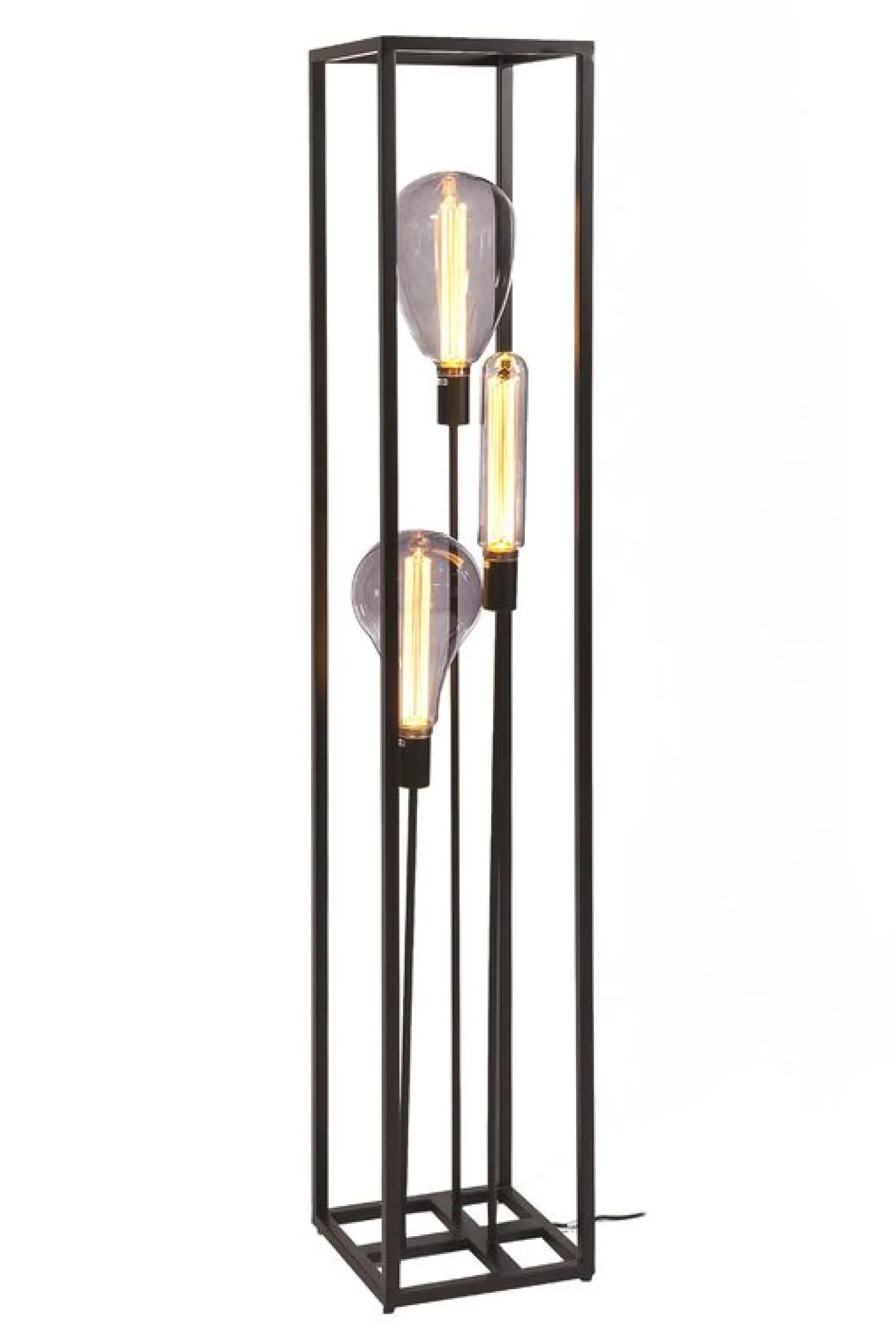 Vloerlamp Tiamo Zwart staal 160x25 cm