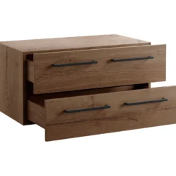 Wandkast Sistema 226x88x45 cm donkerbruin