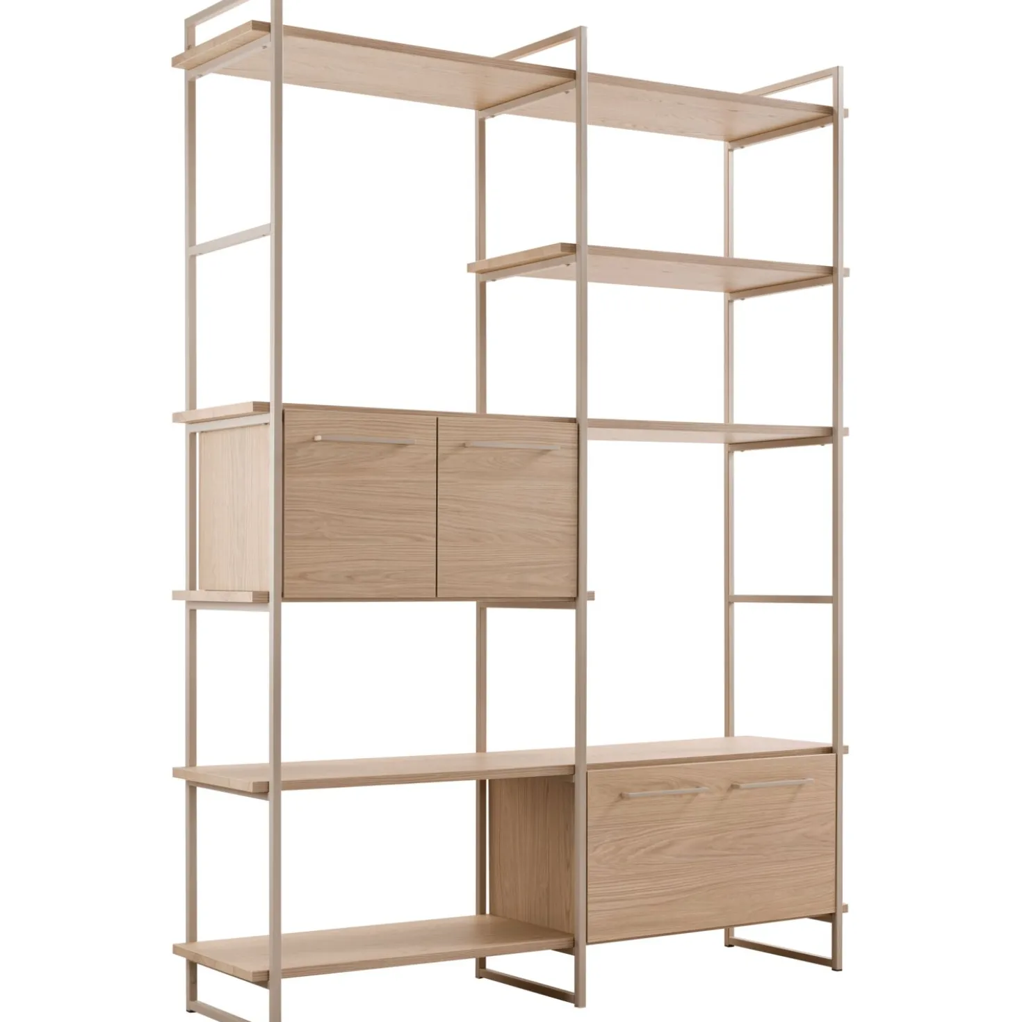Wandkast Sistema 226x166x45 cm lichtgrijs