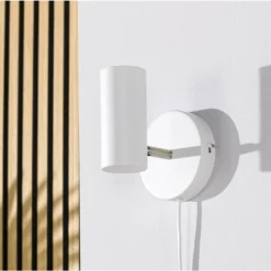 Wandlamp Mirare Wit metaal 1-spots