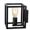 Wandlamp Tiamo Zwart staal 18x18 cm