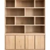 Wandmeubel Lavio Eiken 164 cm naturel grijs