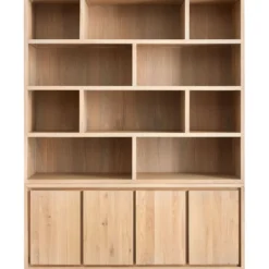 Wandmeubel Lavio Eiken 164 cm naturel grijs
