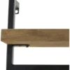 Wandplank Pardal Hout metaal 24x100 cm bruin