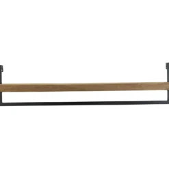 Wandplank Pardal Hout metaal 24x100 cm bruin