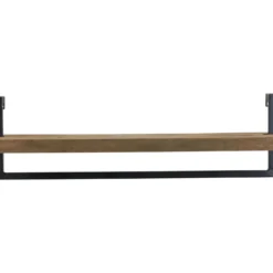 Wandplank Pardal Hout metaal 24x80 cm bruin