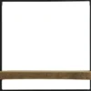 Wandplank Pardal Hout metaal 50x50 cm bruin