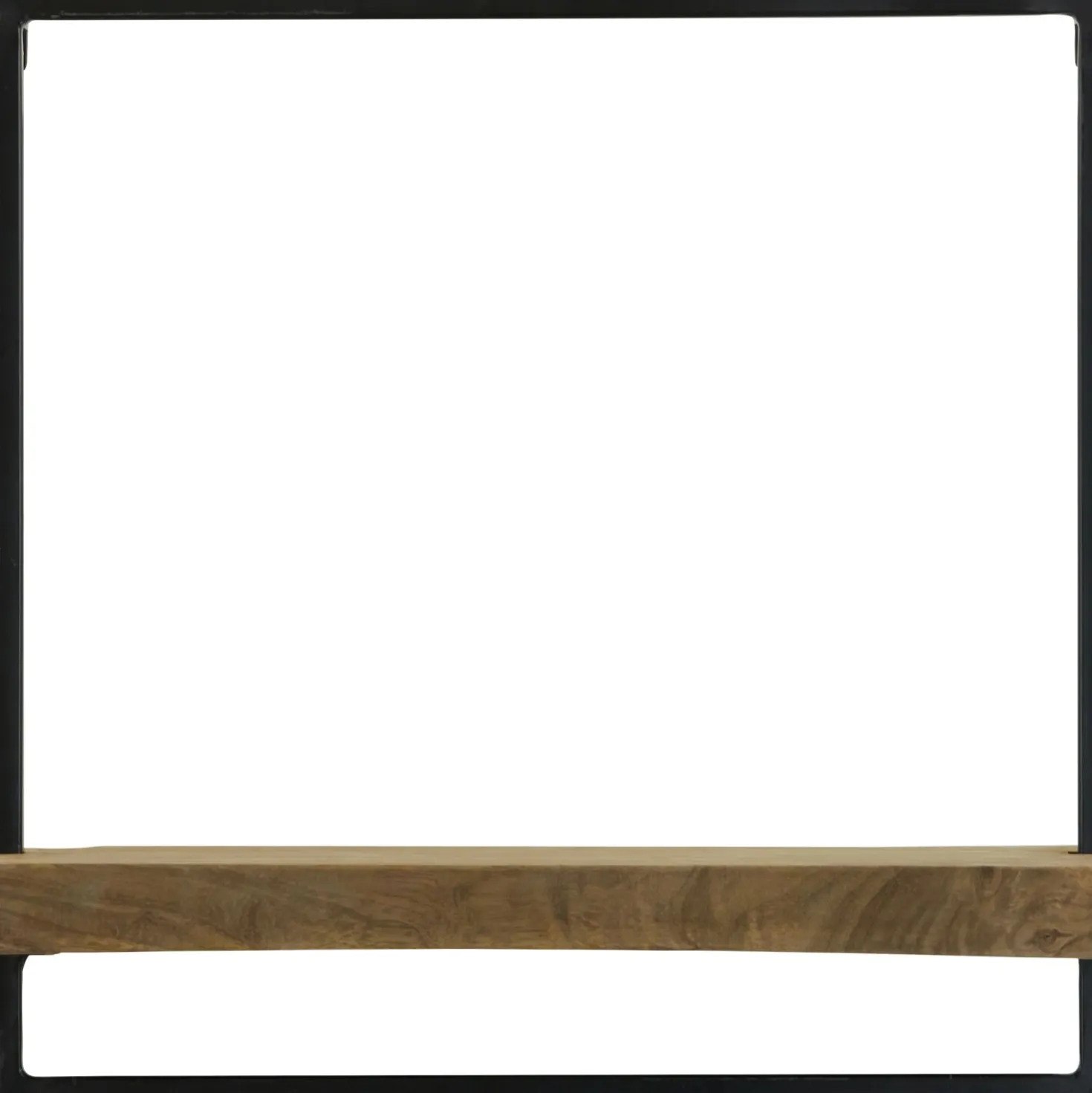 Wandplank Pardal Hout metaal 50x50 cm bruin