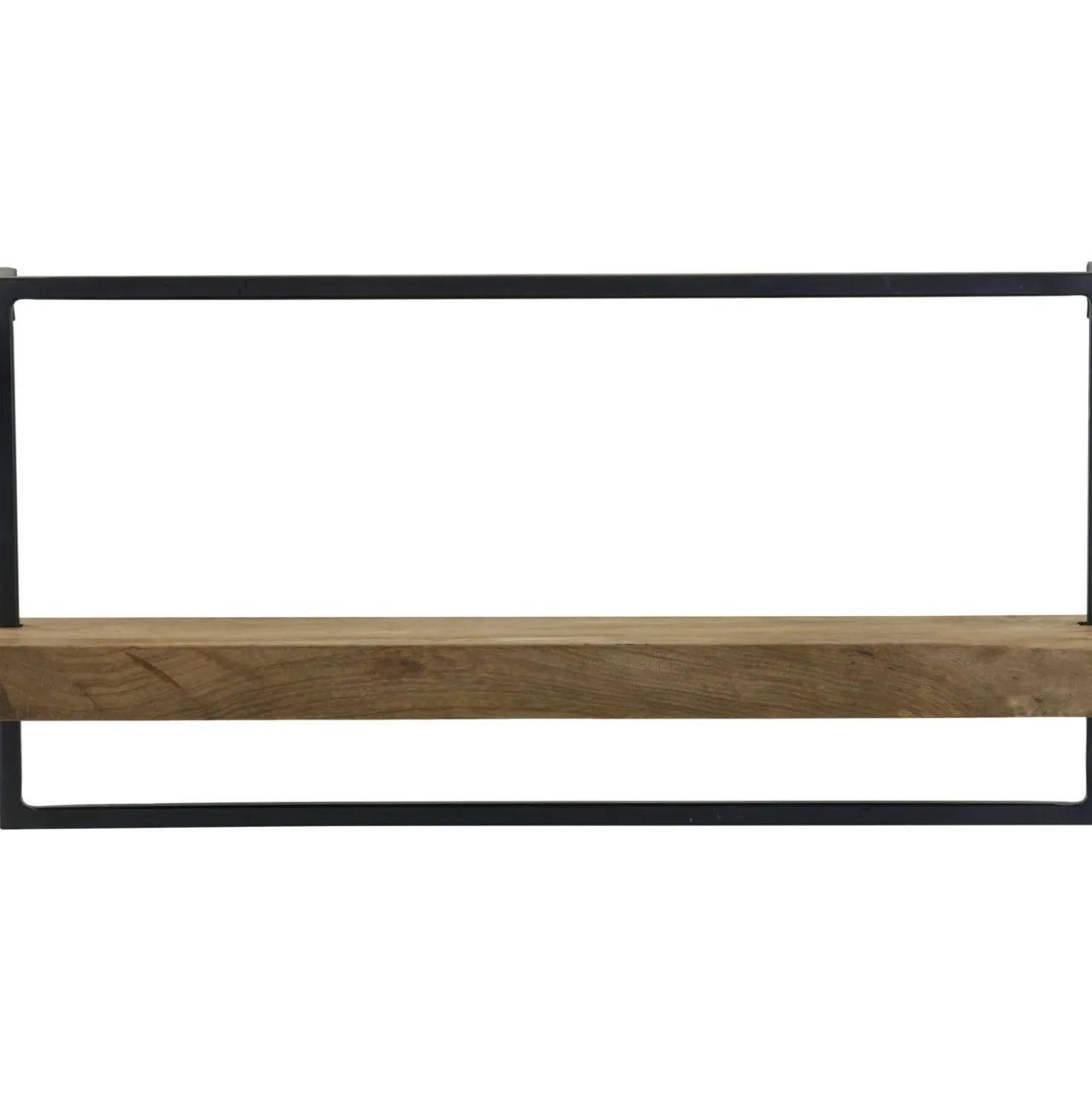 Wandplank Pardal Hout metaal 30x60 cm bruin