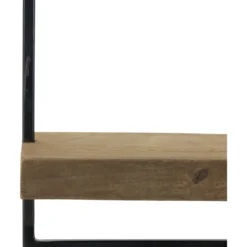 Wandplank Pardal Hout metaal 50x30 cm bruin