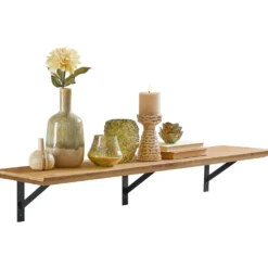 Wandplank Romaro 24x120 cm teak mix rough