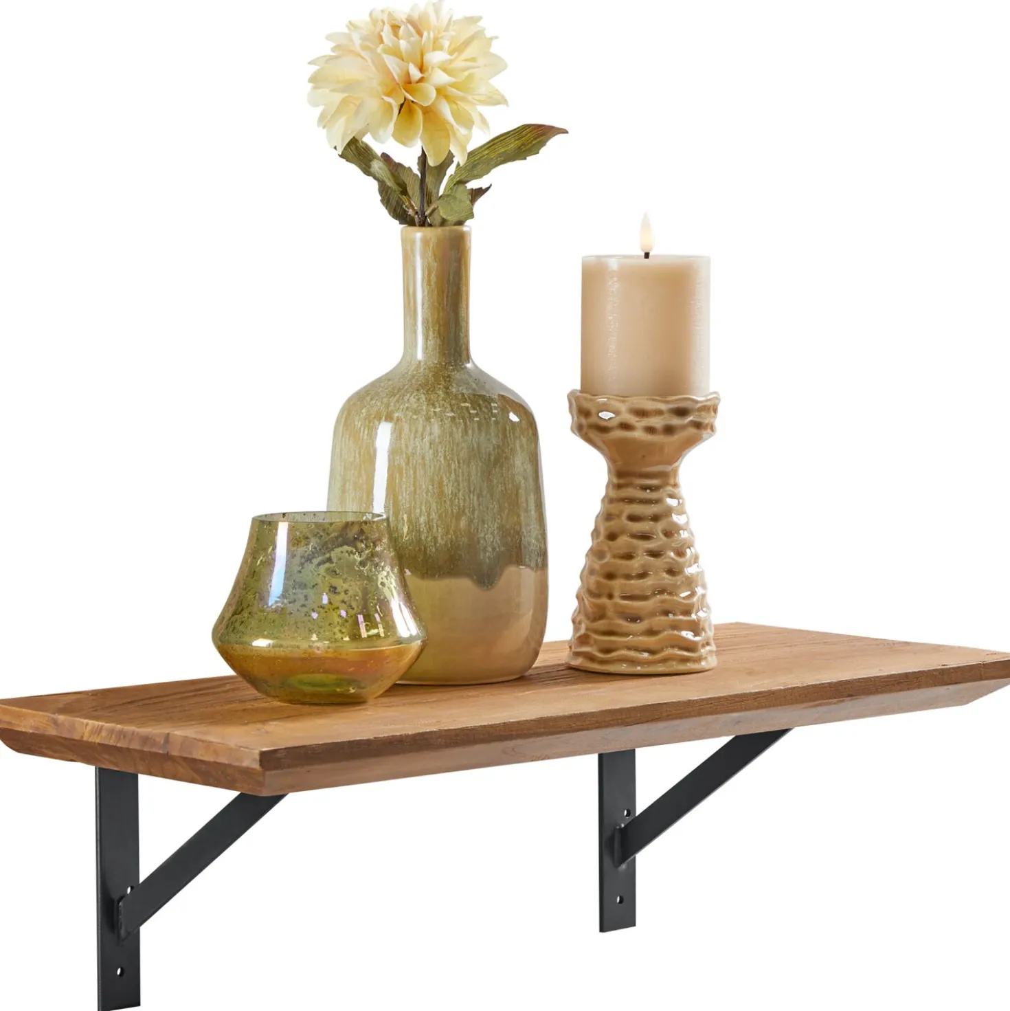 Wandplank Romaro 24x60 cm teak mix rough