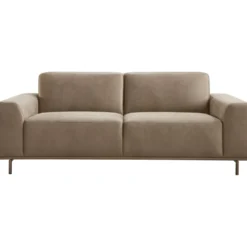 2,5 zitsbank Pantini Microleder bruin premium comfort