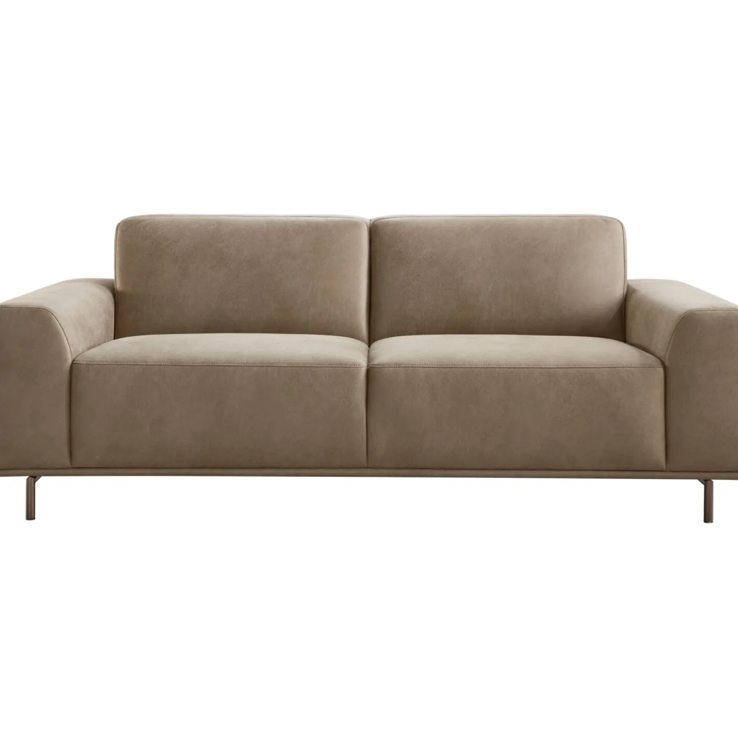 2,5 zitsbank Pantini Microleder bruin premium comfort