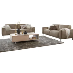 2,5 zitsbank Pantini Microleder bruin premium comfort