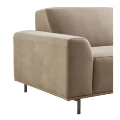 2,5 zitsbank Pantini Microleder bruin premium comfort