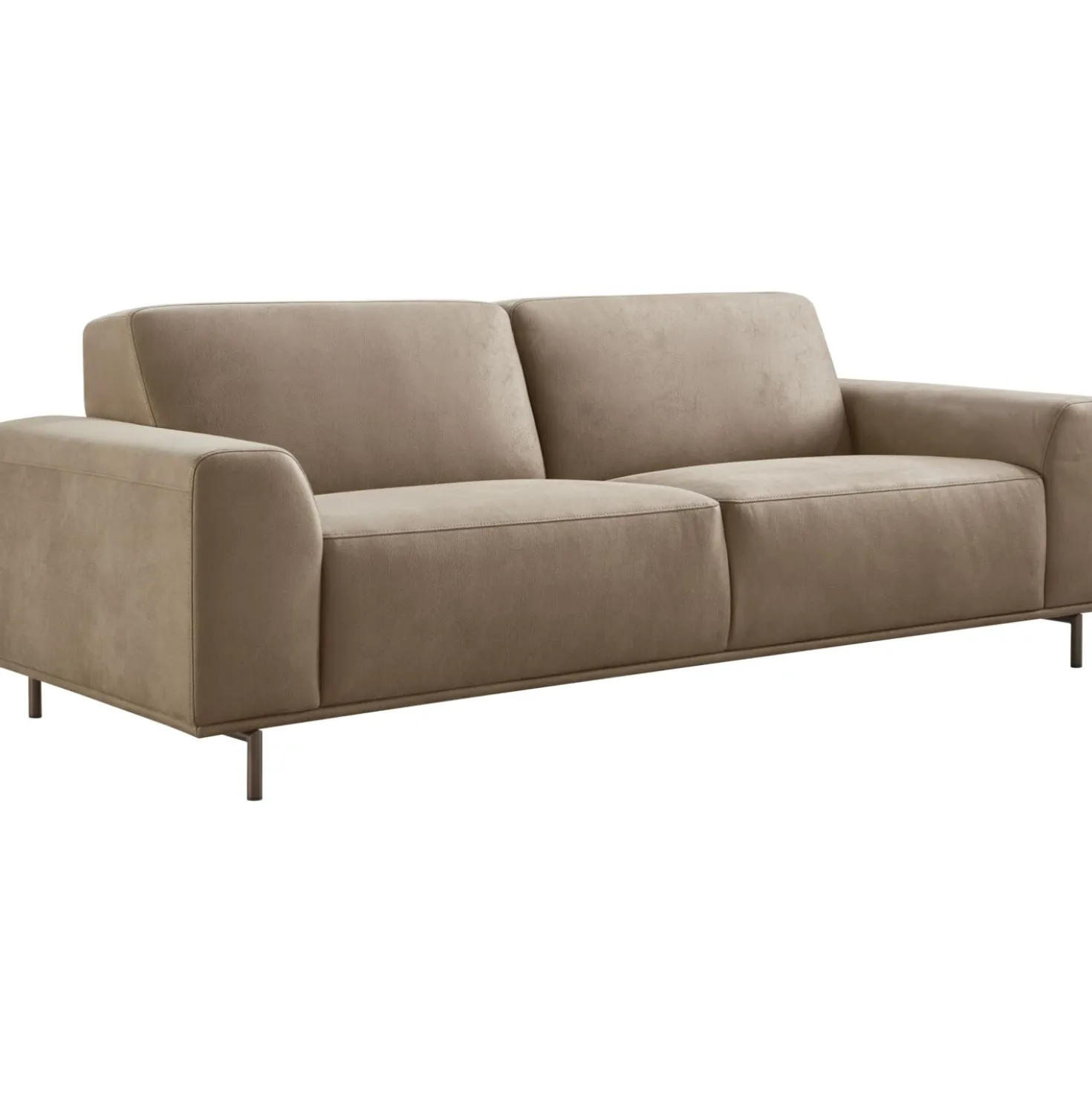 3 zitsbank Pantini Microleder bruin excellent comfort