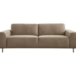3 zitsbank Pantini Microleder bruin excellent comfort